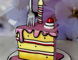 Comic cake