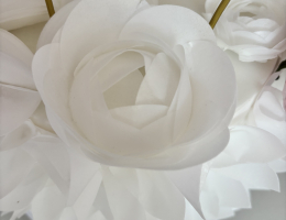 Wafer paper side designs & mini roses