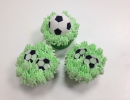 Football cupcakes