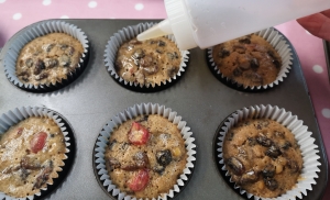 Fruit cake cup cakes