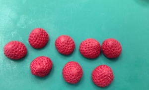 Strawberry decorations for cupcakes & cakes